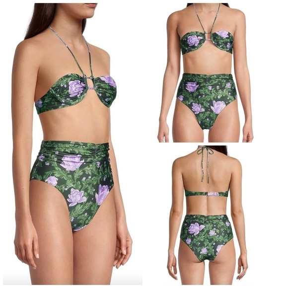 Agua by Agua Bendita Other - Agua by Agua Bendita Bronce Halterneck Bikini Top & Bottom Set
